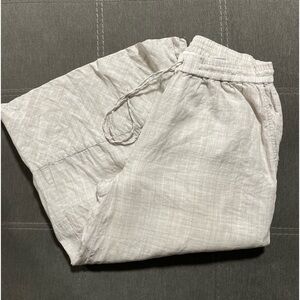 UC- POETRY CROPPED TROUSERS
Garment-dyed linen